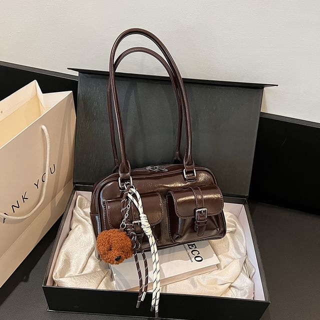 Bag Faux Leather / Tote Charm Multi-Pocket Set