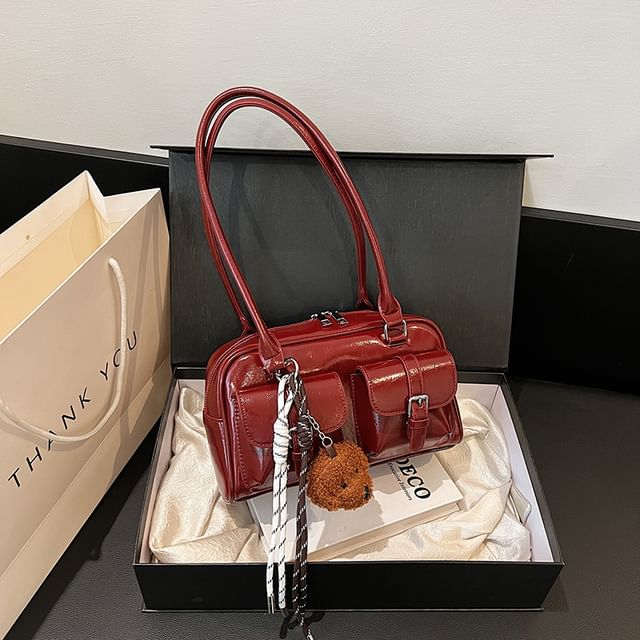 Bag Faux Leather / Tote Charm Multi-Pocket Set