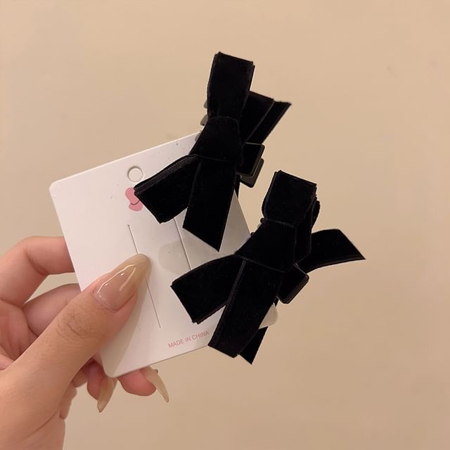 Ribbon Hair Clip Set