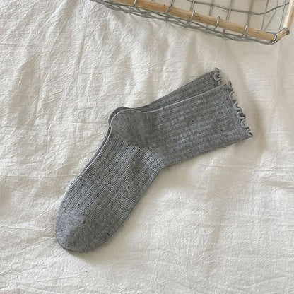 Lettuce Edge Ribbed Socks