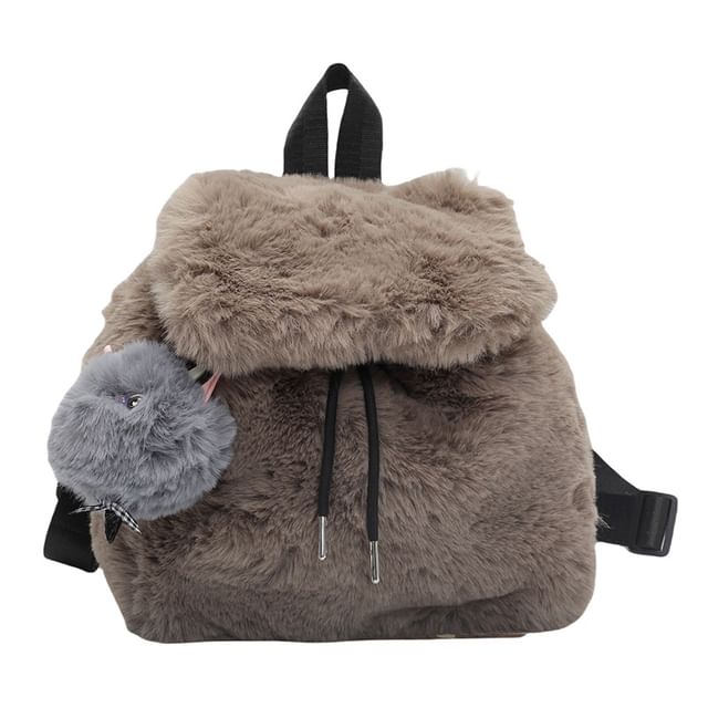 Fluffy Flap Backpack / Bag Charm / Set