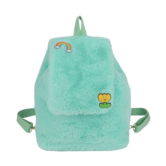 Fluffy Flap Backpack