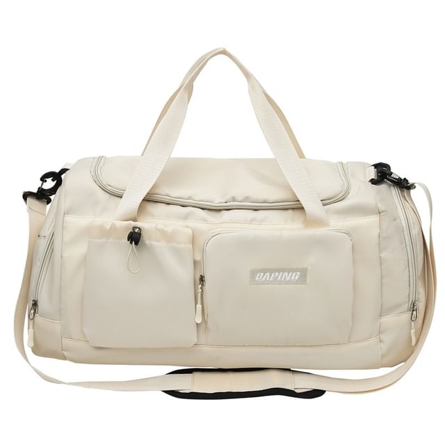 Applique Multi-Pocket Duffel Bag