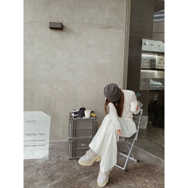 Cuffed / Slouchy Plain Beanie