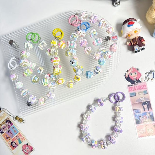 Cartoon Bead Phone Strap