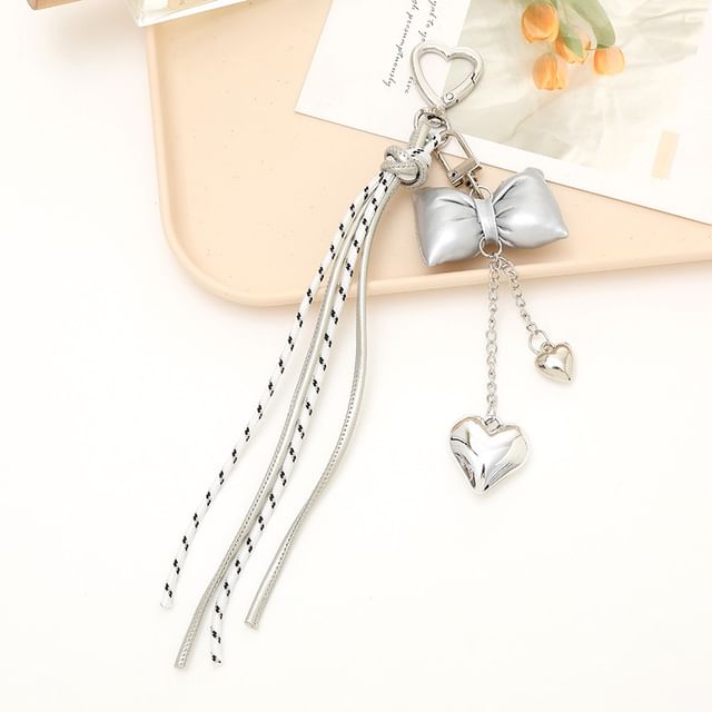 Padded Charm Bow Phone Knotted