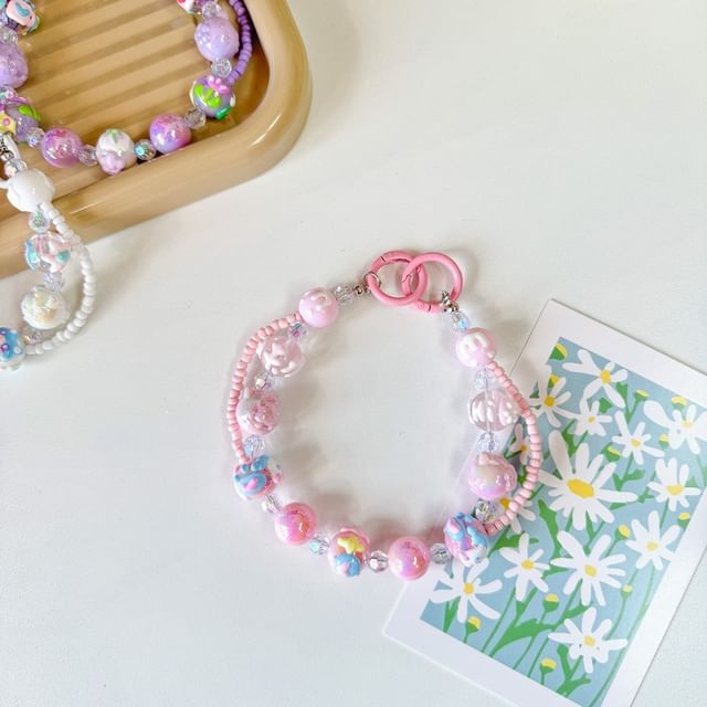 Bead Strap Layered Phone