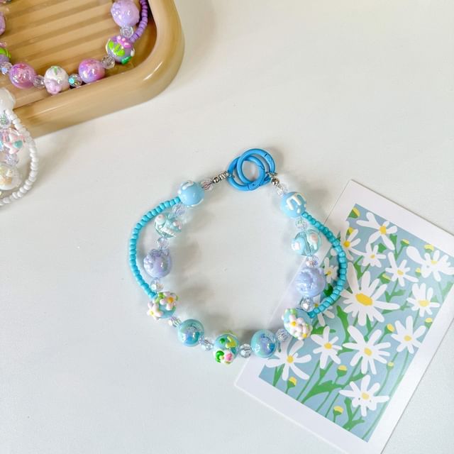 Bead Strap Layered Phone