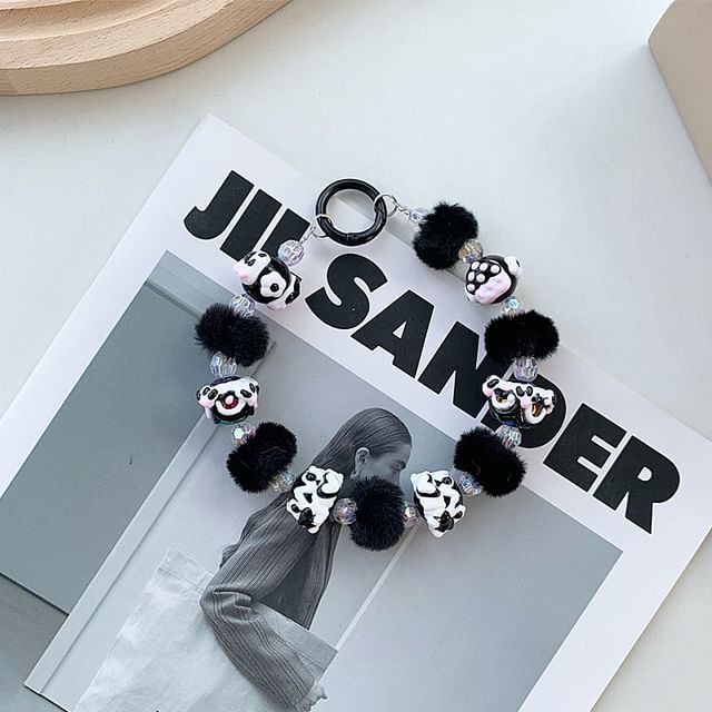 Strap Bead Phone Pom Heart