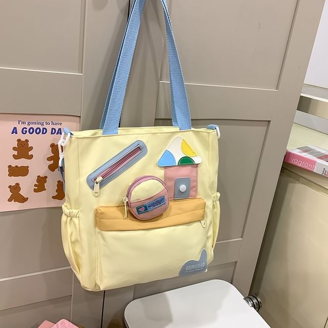 Cartoon Crossbody Tote Bag