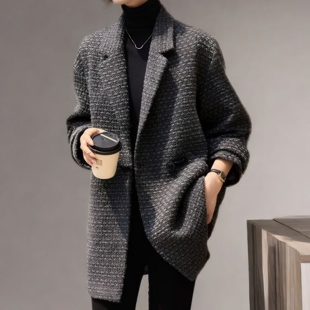 Tweed Double-Breasted Blazer