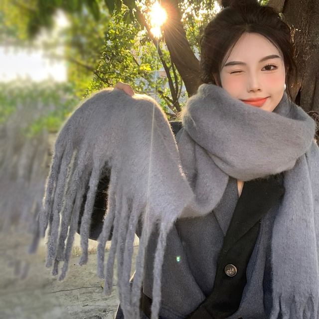 Fringe Scarf Plain