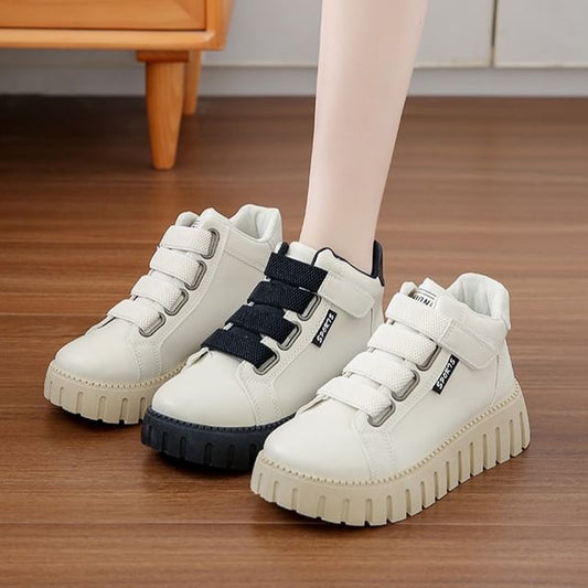 Top Platform Sneakers Panel High