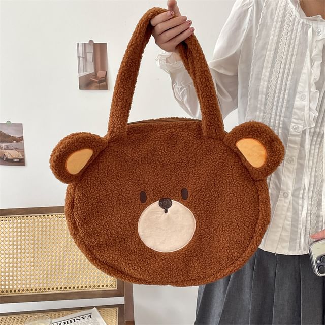 Bear Fleece Tote Bag