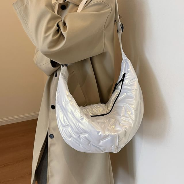Plain Padded Crossbody Bag