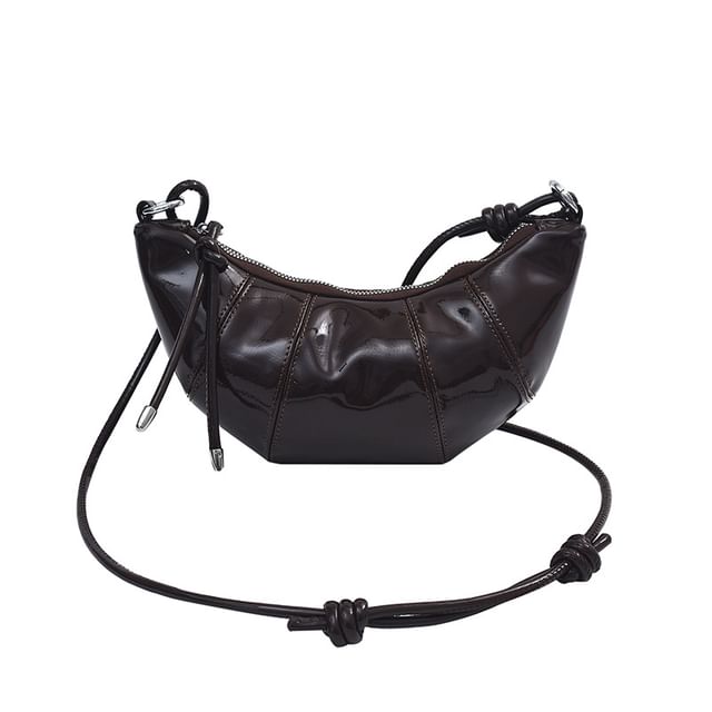 Plain Bag Leather Faux Crossbody