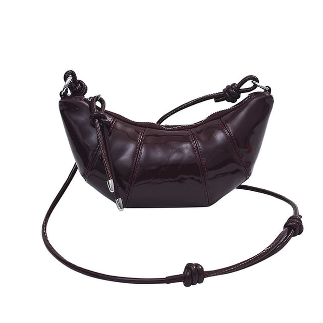 Plain Bag Leather Faux Crossbody