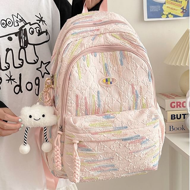 Patterned Nylon Backpack