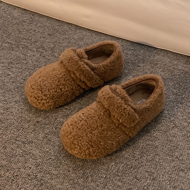 Faux Shearling Slip-Ons