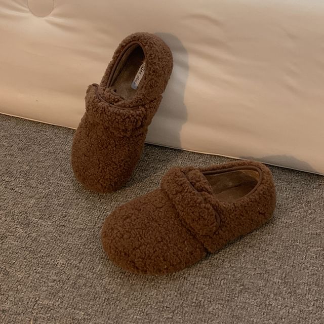 Faux Shearling Slip-Ons