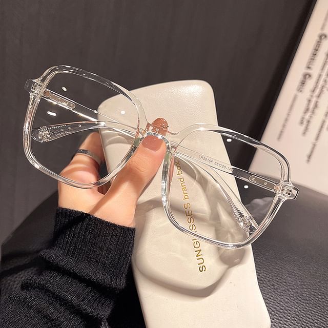 Square Blue Glasses Blocking Light