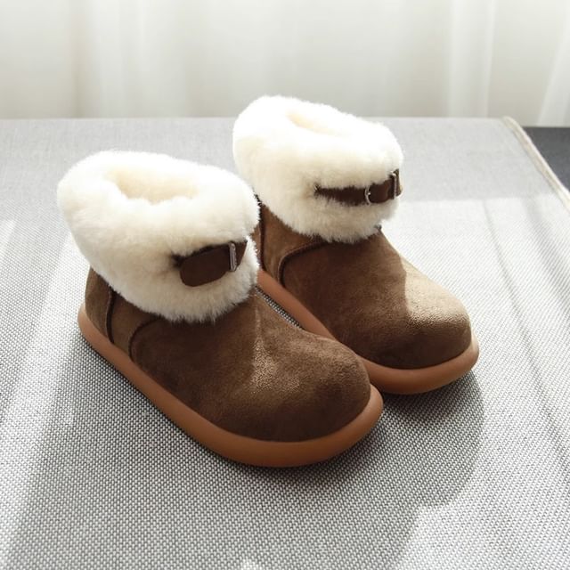 Platform Fluffy Trim Short Snow Boots