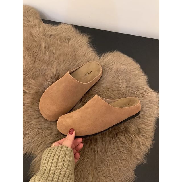 Mules Plain Faux Suede