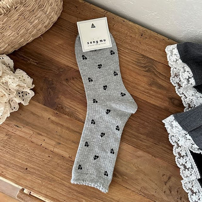 Patterned Crew Socks