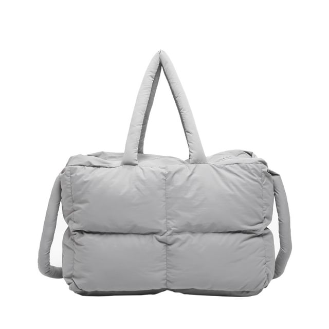 Crossbody Tote Bag Plain Puffer