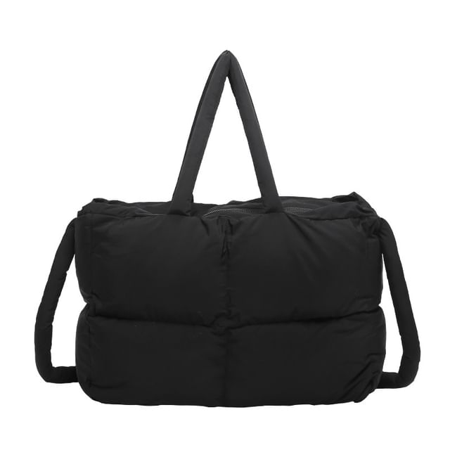 Crossbody Tote Bag Plain Puffer