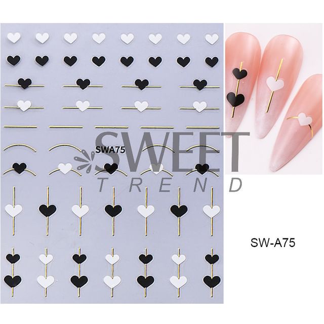 Heart Nail Art Stickers