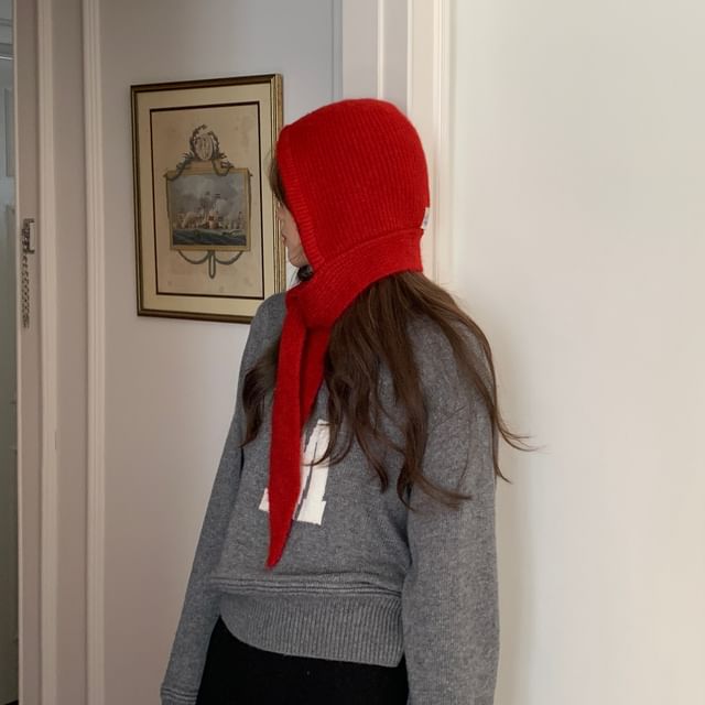 Wool Applique Balaclava