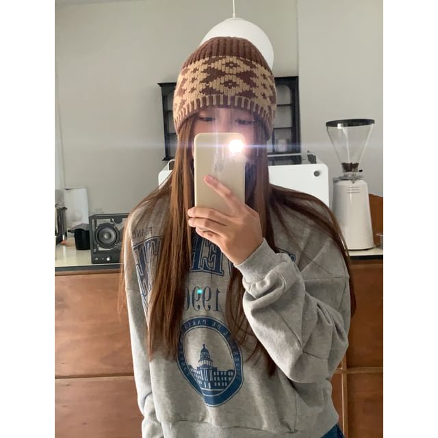 Beanie Patterned Knit