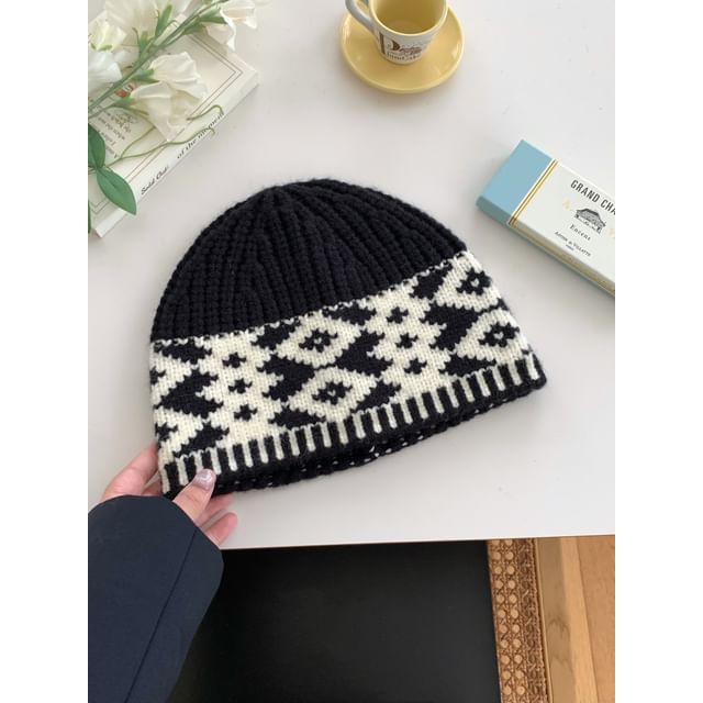 Beanie Patterned Knit