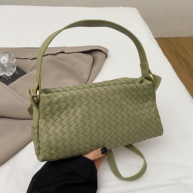 Crossbody Quilted Leather Bag Faux