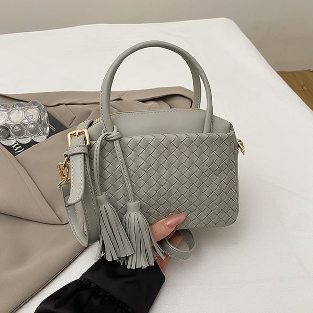 Faux Crossbody Leather Bag Quilted