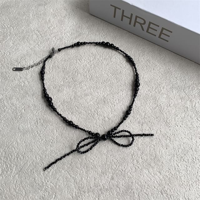 Choker Beaded Bow