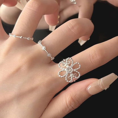 Flower Alloy Ring