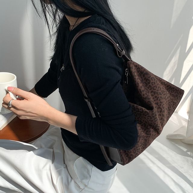 Faux Leopard Bag Leather Crossbody Print