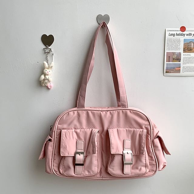 Bag Nylon Carryall Buckled Plain