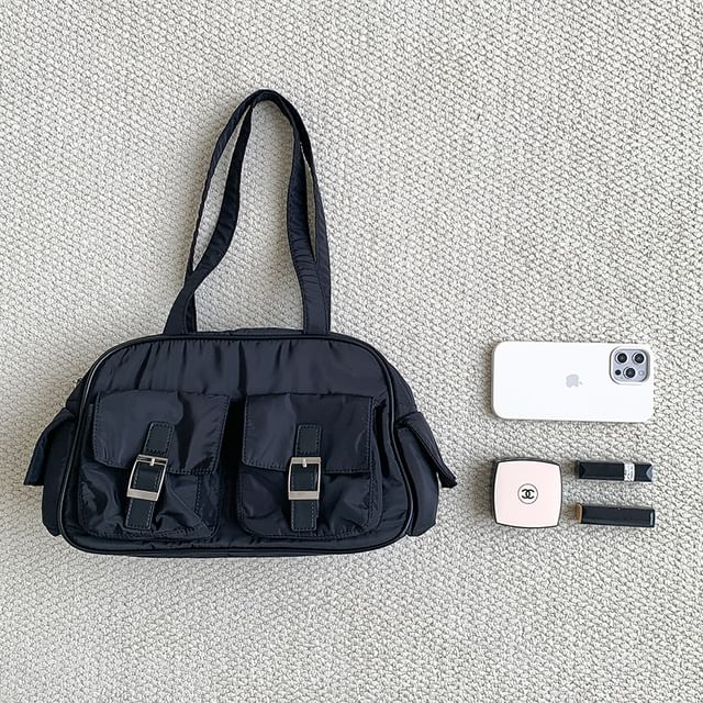 Bag Nylon Carryall Buckled Plain