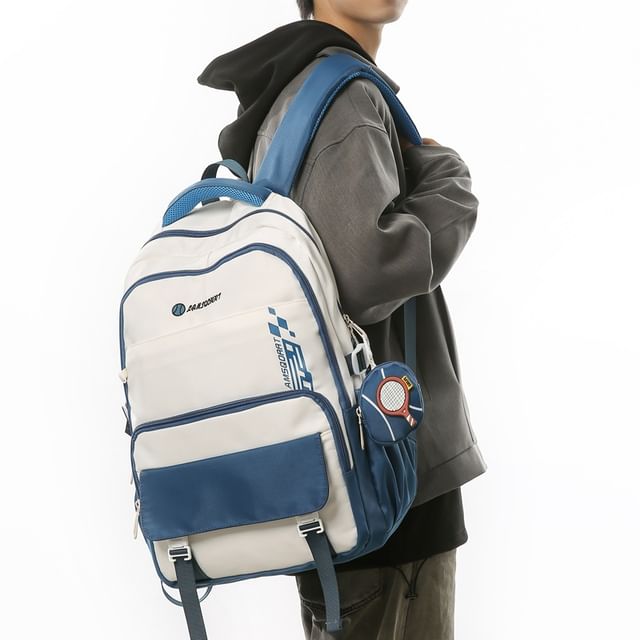 Backpack Set: Buckled Nylon Coin + Lettering Purse