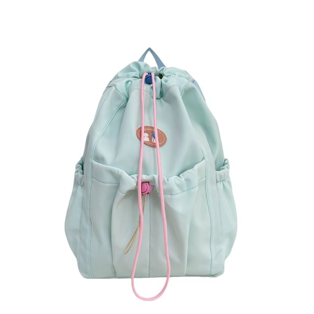 Backpack Drawstring Nylon Applique