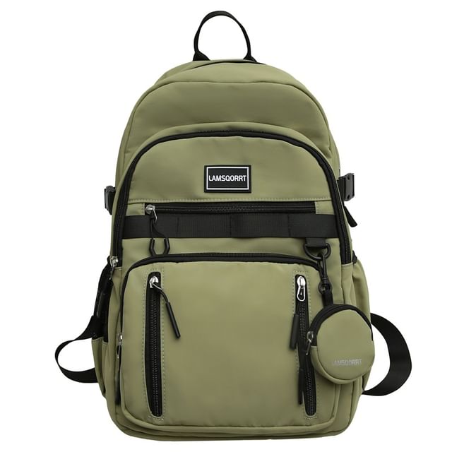 + Coin Purse Set: Nylon Backpack Lettering Applique