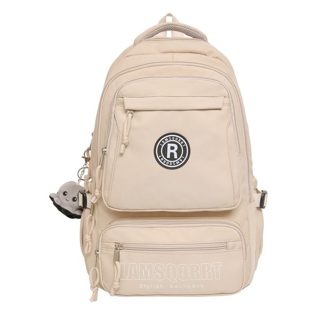 Lettering Backpack Nylon