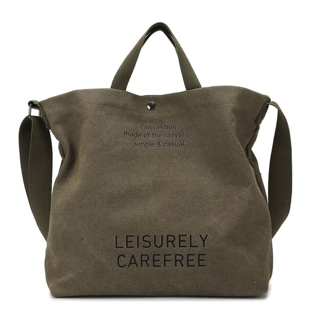 Canvas Bag Lettering Tote