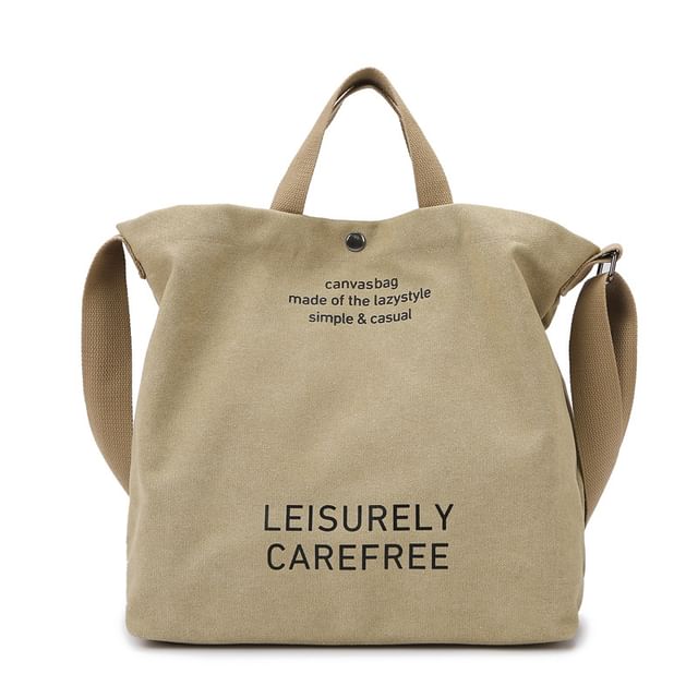 Canvas Bag Lettering Tote