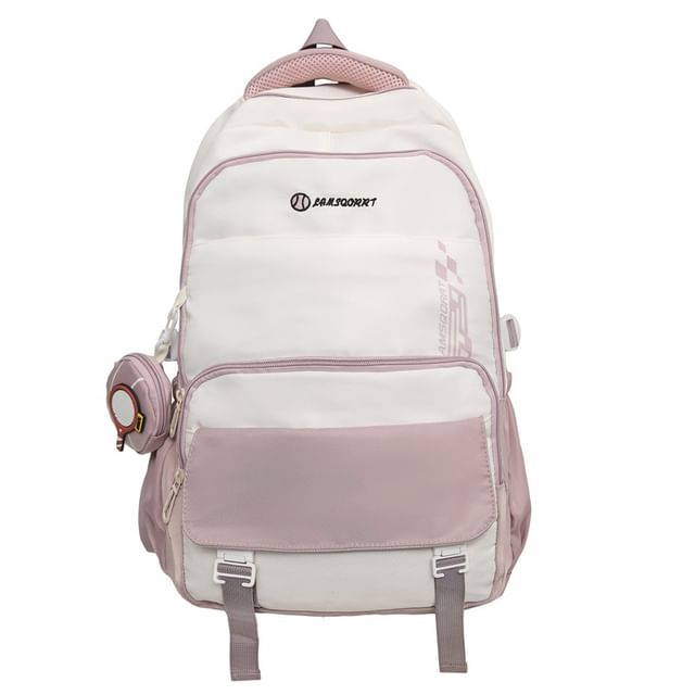 Backpack Set: Buckled Nylon Coin + Lettering Purse