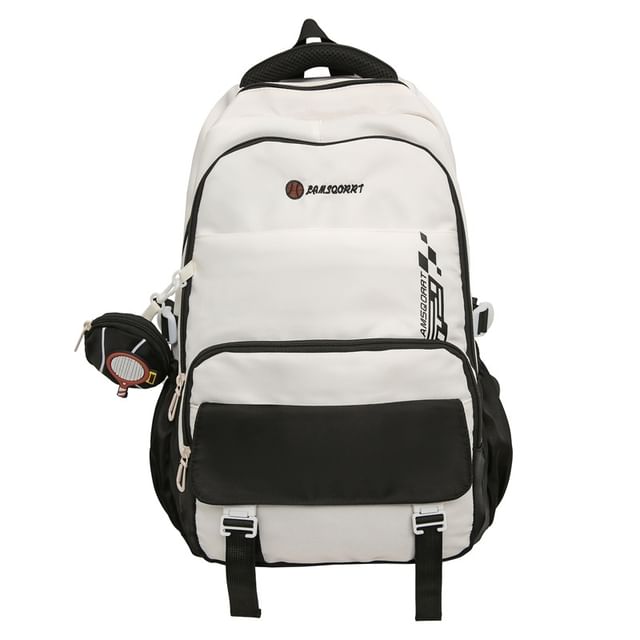 Backpack Set: Buckled Nylon Coin + Lettering Purse