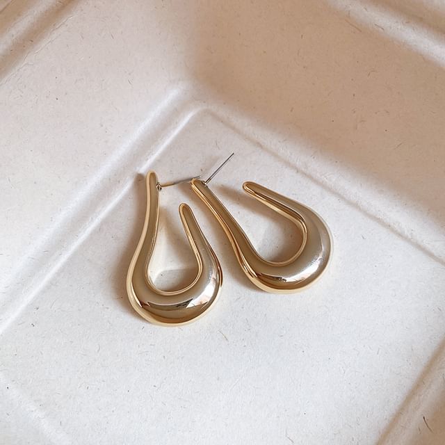 Hoop Earring Alloy Geometric